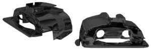 Dual Port Cylinder Cover Black Pair
