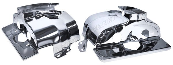 Single Port Cylinder Cover Chrome Finish Pair