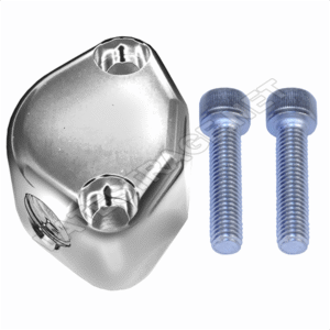 FUEL PUMP BLOCK OFF, CHROME, EACH
