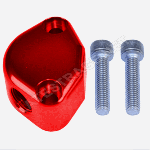 FUEL PUMP BLOCK OFF, RED, EACH