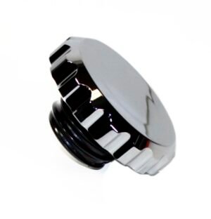 GAS CAP, Polished Billet Aluminum, Late Model GM Thread, EACH