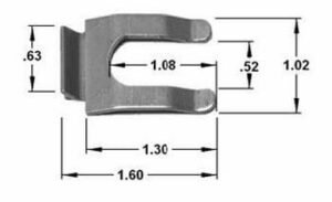 STAINLESS STEEL BRAKE LINE CLIP /EA.
