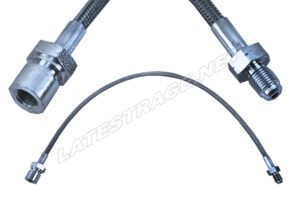 STAINLESS STEEL BRAKE LINE, MALE/FEMALE 19 INCH, FRONT TO 1964, EACH