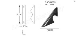 Tank Strap Mounting Bracket /ea.