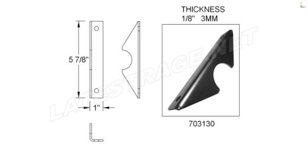 Tank Strap Mounting Bracket /ea.