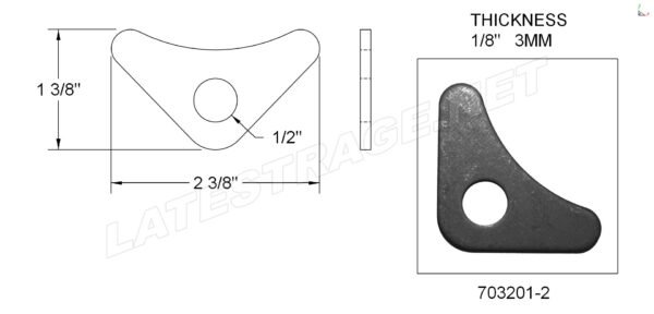 GUSSET / 90* / L SHAPE / EA