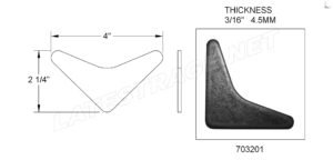 GUSSET / 90* / L SHAPE / EA