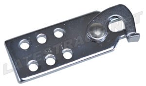 CABLE CLAMP/ POLISHED ALUMINUM / FLAT / EA.