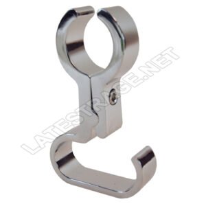 HEADSET HANGER, CHROME FINISH, MOUNT, BILLET ALUMINUM, EACH