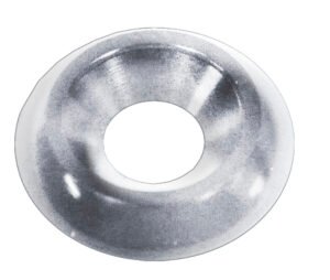 Hard Anodized Beauty Washer / Beveled/ Silver / ea.