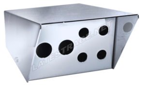 GAUGE BOX, CHROME FINISH, SWITCH BOX, ALUMINUM, EACH