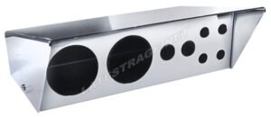 GAUGE BOX, CHROME FINISH, GAUGE/SWITCH BOX, ALUMINUM, EACH
