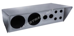 SWITCH AND GAUGE BOX, SATIN FINISH,  ALUMINUM, EACH
