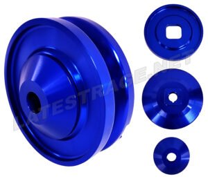 Billet Alternator/ Generator Pulley / Blue / ea.