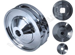 Billet Alternator/ Generator Pulley / Chrome/ ea.