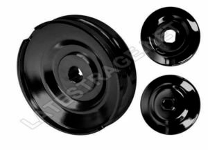 Billet Center Pulley/ Black/ 12 V