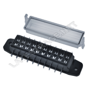 Fuse Box 5 5/8” L X 1 7/8” W X 1 5/8” T 90 Amp Atm Mini Fuses Each