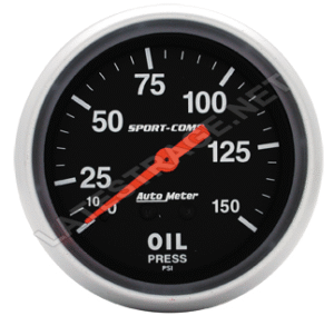 AutoMeter Sport-Comp Oil Pressure Gauge 2 5/8 /Each