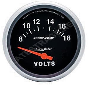 AutoMeter Sport-Comp Voltmeter / each