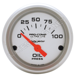 AutoMeter UltraLite gauge / Oil Pressure / ea.