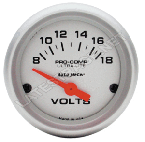 AutoMeter UltraLite Voltmeter / Ea.