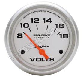 AutoMeter UltraLite Voltmeter / Ea.