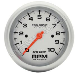 AutoMeter UltraLite Tachometer gauge mounted 3 3/8"/ ea.