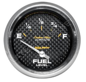 AutoMeter Carbon Fiber Fuel Level gauge/ ea.