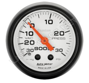 AutoMeter Phantom series Boost- Vacuum/ ea.