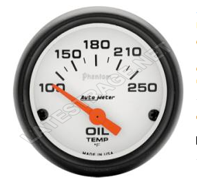 AutoMeter Phantom Series Oil Temp/ ea.