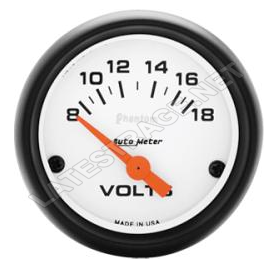 AutoMeter Phantom Series Voltmeter/ ea.