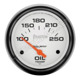 AutoMeter Phantom Series Oil Temp/ ea.