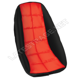 COVER, Low Back, Red Inner, Black Outer, EACH