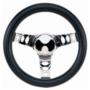 CLASSIC WHEEL, 3 SPOKE, 3 HOLE, CHROME, FOAM GRIP, EACH